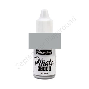 Jacquard, Piñata-Farbe, Alkoholtinte, silberfarbene Alkoholtinte, 150 ml, metallische Alkoholtinte