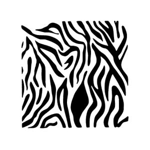 Vraiment super pochoirs, motif animalier, 5 x 5 pouces, pochoir d'arrière-plan, superposition, réutilisable, peau de bête, zébrures, motif animalier