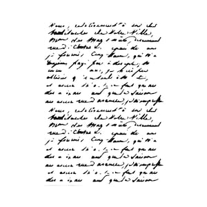 May include: A black and white image of handwritten text on a white background. The script appears to be in cursive, with numerous lines of text filling the frame. The text is dense and difficult to read.