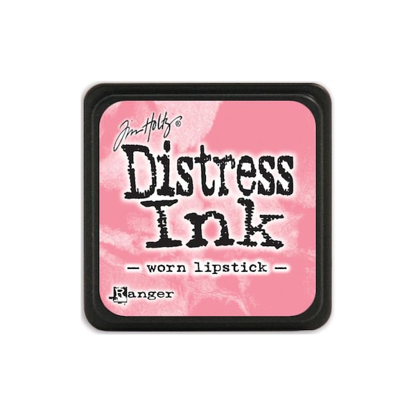 Ranger, Tim Holtz, Distress Ink, Mini Ink Pad, Worn Lipstick Ink Pad, Light Pink Ink Pad, Pink Ink Pad. Pastel Pink Ink Pad, Stackable