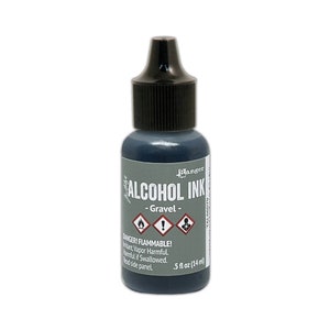 Ranger, Tim Holtz, Encre à alcool, Encre à alcool Gravel, 0,5 fl oz, Encre grise à alcool, Encre grise à alcool, Gris ardoise