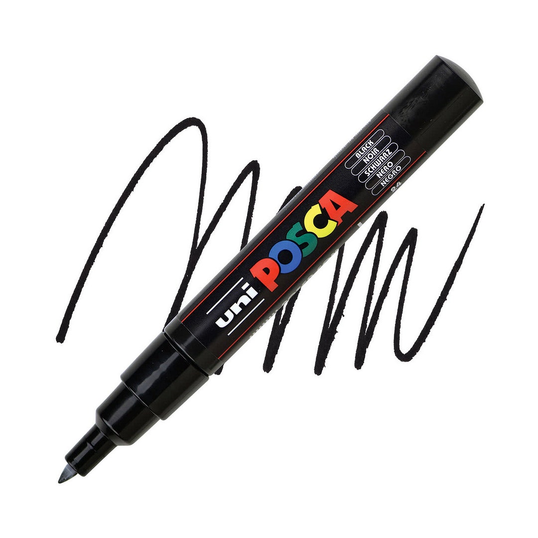 オッフェン　pointed-POSCA / BLACK 38 オッフェン pointed-POSCA / BLACK 38 Posca Markers, Black Set