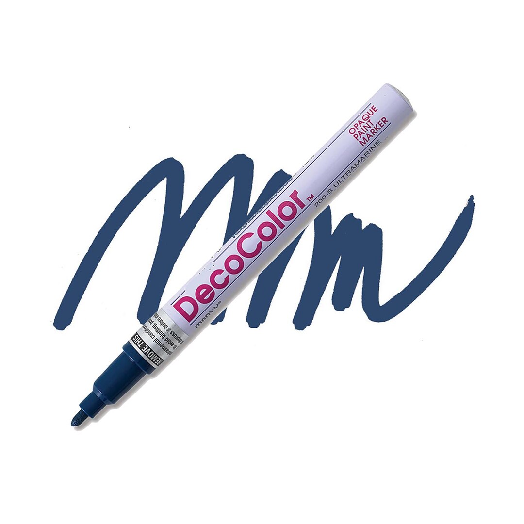 Decocolor, Paint Marker, Ultramarine Ink, Extra Fine Point, Paint Pen ...
