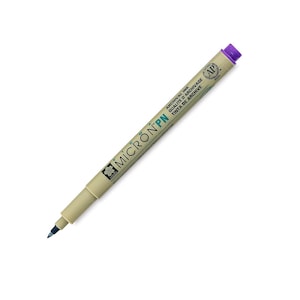 Sakura, Pigma Micron Pen, Purple Ink, PN .45mm Tip, Fine Point, Permanent, Smudge Proof, Doesn&#39;t Bleed Through, Perfect For Everyday Use