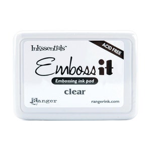 Ranger, Emboss It, Almofada de tinta para relevo, Almofada de tinta para relevo transparente, Tinta para relevo, Almofada de tinta para relevo, Tinta em pó para relevo, Almofada de carimbo