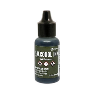 Ranger, Tim Holtz, encre à alcool, encre à alcool Wilderness, 0,5 fl oz, encre verte, encre vert foncé, vert forêt, vert olive