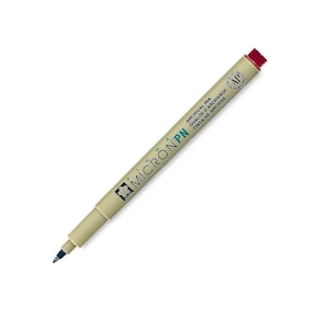 Sakura, Pigma Micron Pen, Burgundy Red Ink, PN .45mm Tip, Fine Point, Permanent, Smudge Proof, Doesn&#39;t Bleed Through, For Everyday Use