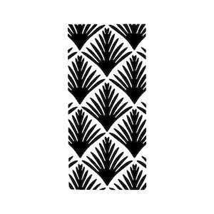 Vraiment super pochoirs, pochoir Leaf Flair, 4 x 20 cm, arrière-plan, superposition, feuilles, paquet de feuilles, éventails, feuilles de plantes, feuilles de palmier, fleurs
