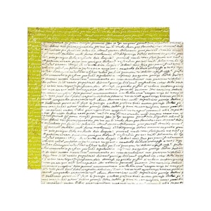 7 gitanos, colección Aviñón, Ecriture, 2 x 12". Papel para álbumes de recortes, cartulina antigua, francés, escritura antigua, escritura a mano, escritura