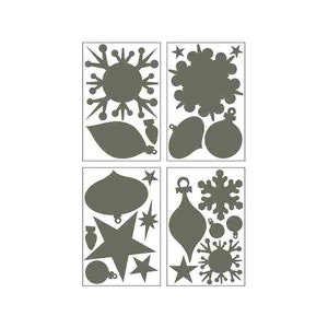 BasicGrey, Figgy Pudding Collection, Holiday Ornaments Chipboard, Christmas Chipboard, Winter Embellishments, Gift Tags, Stars, Frames