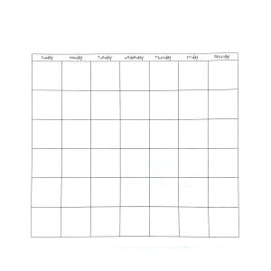 Echt geweldig papier, blanco maandkalender, maandkalender, 12" karton, weken, journaling, takenschema, scrapbooking, wit, zwart
