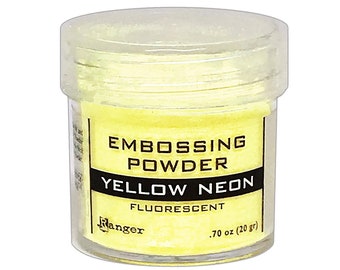 Ranger, Embossing Powder, Yellow Neon Embossing Powder, Yellow Neon, Add Dimension, Yellow Embossing Powder, Fluorescent Embossing Powder