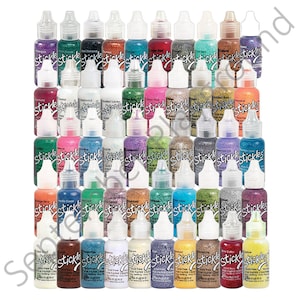 Ranger, Stickles glitterlijm, de complete set van 53, alle kleuren, glitter toevoegen, dimensie toevoegen, veelkleurige glitter, volledige set stickles