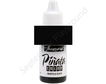 Jacquard, Piñata-Farbe, Alkoholtinte, schwarze Mantilla-Alkoholtinte, 100 ml, schwarze Alkoholtinte, tiefschwarze Tinte