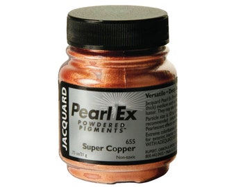 Jacquard, Pearl Ex, Pigmentpulver, Super-Kupfer-Pigmentpulver, 21 g, Kupfer-Pigmentpulver, metallisches Pigmentpulver, rotbraunes Pigment