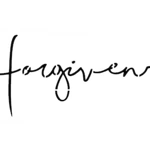 Riktigt bra schabloner, Förlåten, 3x6', Korttillverkning, Kortframsida, Ordschablon, Förlåta, Fraser, Användbara ord, Förlåtelse, Vänlighet, Frikänna