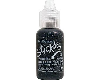 Ranger, Stickles Glitter Glue, Black Diamond Glitter Glue, Black Glitter Glue, Add Dimension, Add Sparkle, Onyx Glitter, Black Sparkle