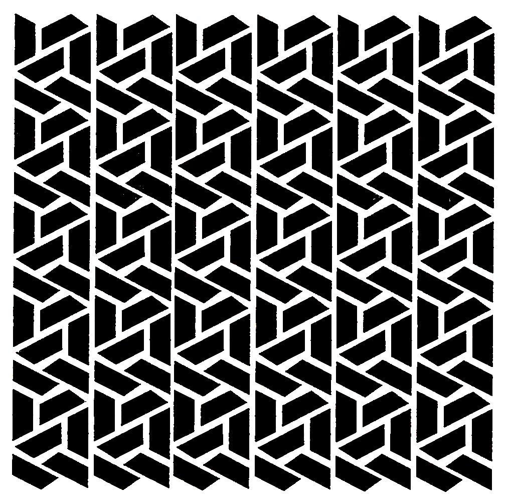 Very Busy Geometry Pattern Really Great Stencils, Triangle Frenzy Stencil, 5x5