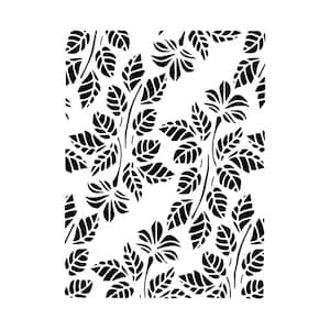 Vraiment super pochoirs, Pochoir feuillage complet, 6 x 8 pi, superposition, réutilisable, arrière-plan, fleurs, feuilles, branches, feuilles de vigne, botanique, floral