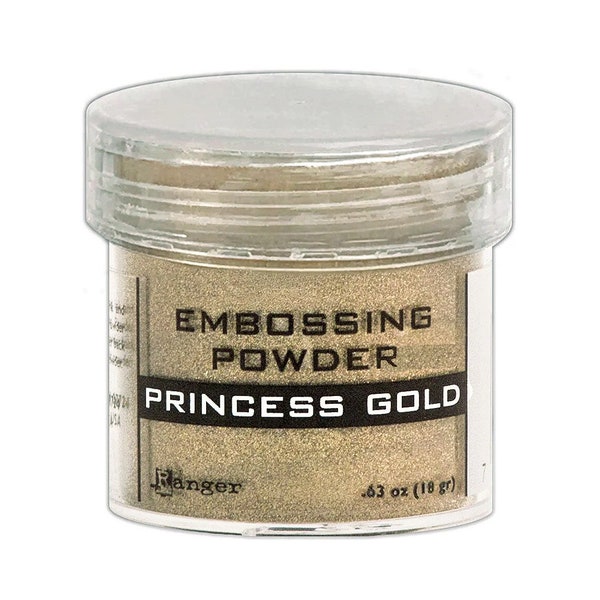 Ranger, Embossing Powder, Gold Embossing Powder, Princess Gold Embossing Powder, Add Dimension, Metallic Embossing Powder, Antique Gold