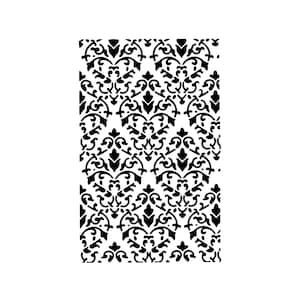 Vraiment super pochoirs, pochoir vintage Scroll 2, 5 x 7", réutilisable, superposition, vieux papier peint, damassé, motif floral, dentelle, nostalgique