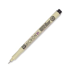 Sakura, Pigma Micron Pen, Black Ink, 01 .25mm Tip, Fine Point, Permanent, Smudge Proof, Doesn&#39;t Bleed Through, Best Drawing Pen! Waterproof