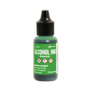 Ranger, Tim Holtz, alcoholinkt, botanische alcoholinkt, 0,5 fl oz, groene alcoholinkt, weidegroene alcoholinkt, lichtgroene alcoholinkt