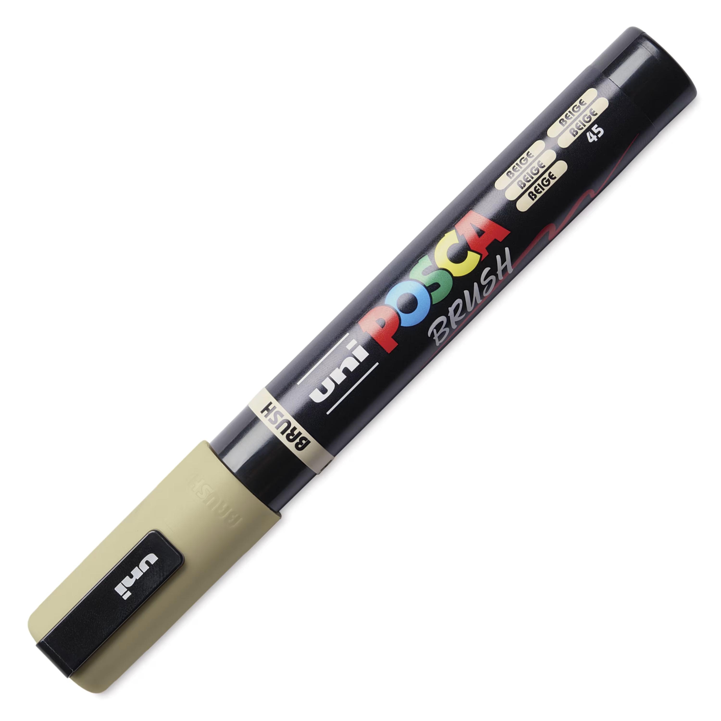 Posca Markers, Paint Marker, Beige Paint, 5BR Brush Tip, Opaque Ink ...