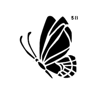 Vraiment super pochoirs, mini, papillon 58 pochoirs, 3 x 3', réutilisables, papillons, magiques, symbolise le changement, insectes, battements d'ailes, ailes