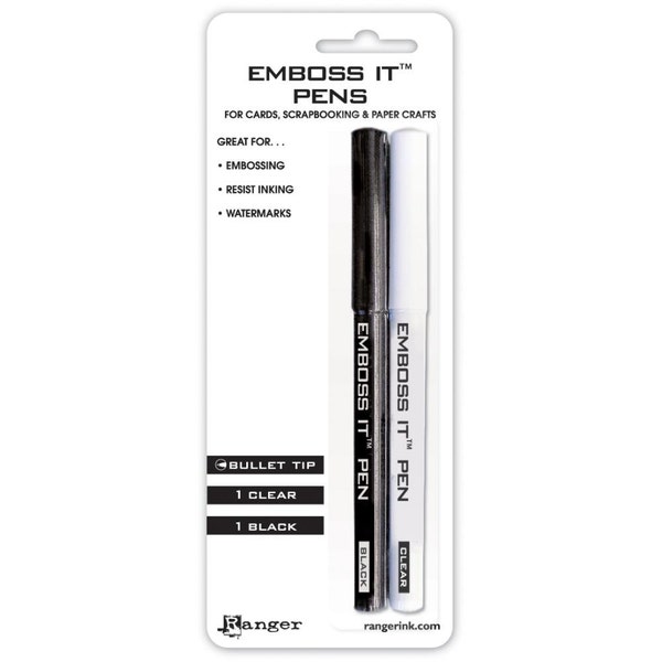 Ranger - Emboss It - Embossing - Pens - Black & Clear
