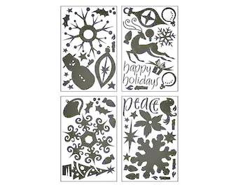 BasicGrey, Figgy Pudding Collection, Holiday Chipboard, Christmas Chipboard, Winter Embellishments, Gift Tags, Snowman, Snowflakes, Stars
