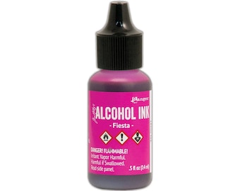 Ranger, Tim Holtz, Alkohol Tinte, Fiesta Alkohol Tinte, 0,5 fl oz, Pink Alkohol Tinte, Hellrosa Tinte