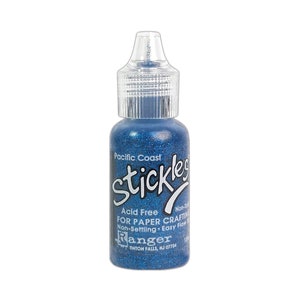 Ranger, Stickles glitterlijm, Pacific Coast-glitterlijm, blauwe glitterlijm, dimensie toevoegen, glitter toevoegen, blauwe stickles, koningsblauwe stickles