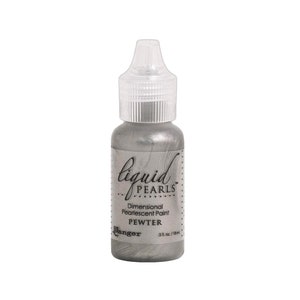 Ranger, Liquid Pearls, Pearlescent Paint, Pewter Liquid Pearls, Pewter Paint, Grey Paint, Metallic Grey Paint, Add Dimension, Silver Paint