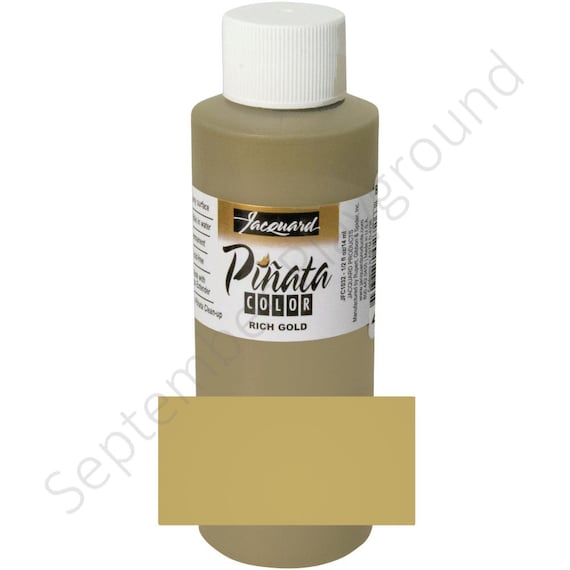 Jacquard, Piñata Color, Alcohol Ink, Rich Gold Alcohol Ink, 4 Fl Oz, Metallic  Alcohol Ink, Shiny Gold Ink 