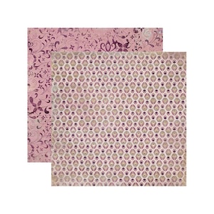 My Mind's Eye、So Sophie、Graceful、2 x 12 インチ カードストック、Little Lady、Considerate Tulip、Grunge カードストック、Shabby Chic、Flourish、Swirls、ピンク