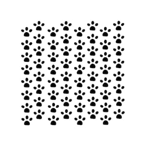 Vraiment super pochoirs, fleurs, 5 x 5 pouces, pochoir de fond, superposition, empreintes de pattes, fleurs, floral joyeux, fête, animal, heureux