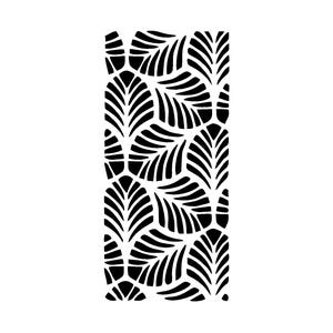 Vraiment super pochoirs, 2 feuilles de palmier, pochoir 4 x 9 pouces, arrière-plan, superposition, réutilisable, feuille large, éventails, fantaisiste, coquillages, pales d'éventail, frondes