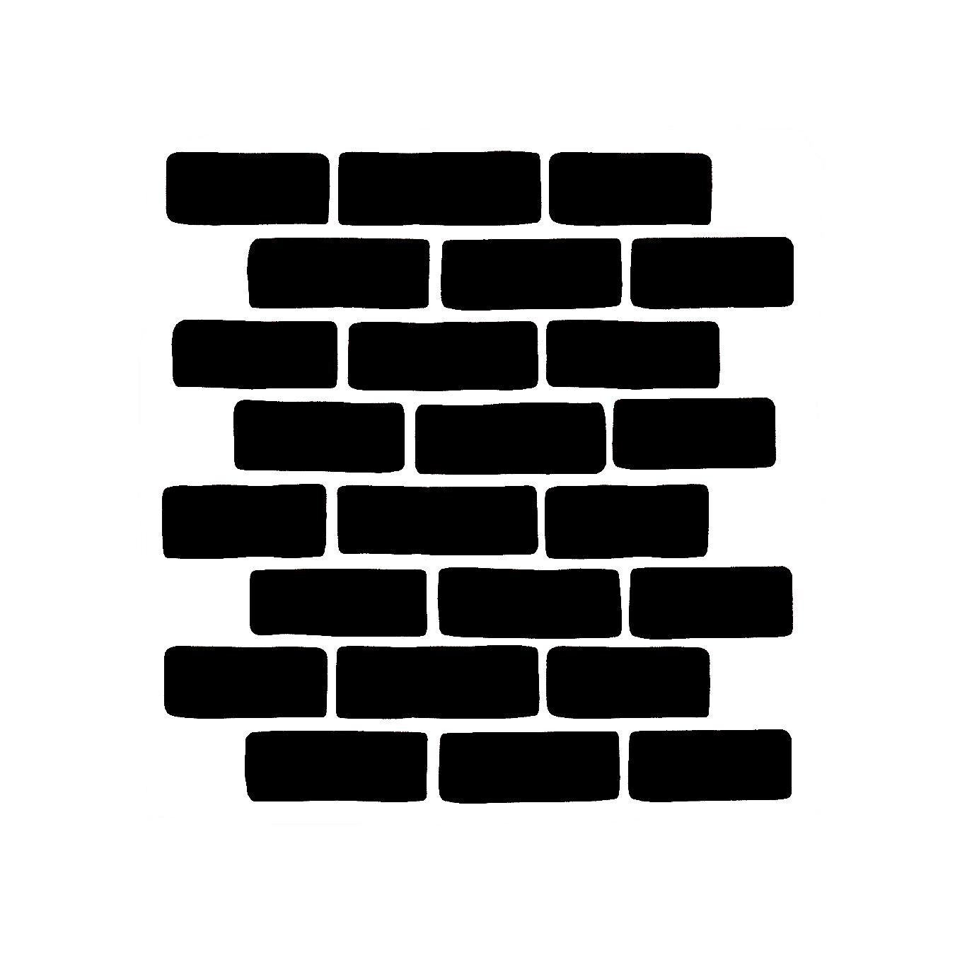 Really Great Stencils, Bricks 1 Stencil, 5x5