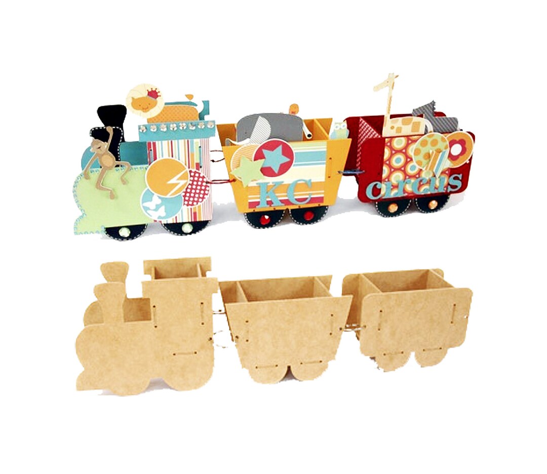 Kaisercraft, Train Tidy, Train Cars, DIY, Quality Pressed Board, MDF ...