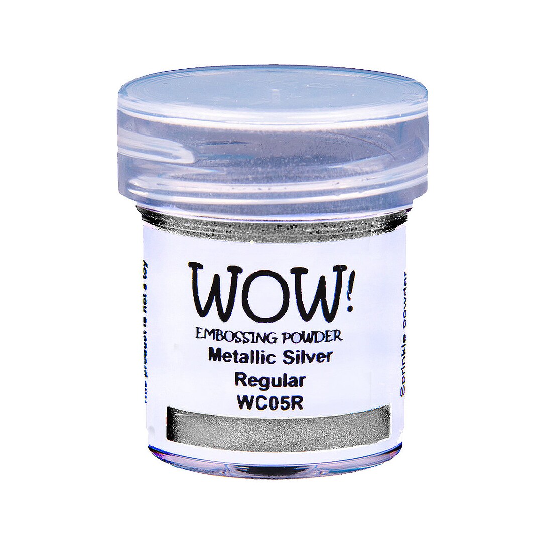 WOW! Embossing Powder, Metallic Silver Powder, Regular Embossing Powder ...