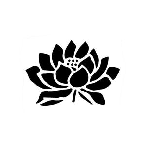 Vraiment super pochoirs, mini, pochoir fleur de lotus 2, 3 x 3 pi, réutilisable, fleurs, été, nénuphar, symbolise la beauté et la renaissance, pétales