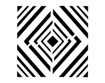 Really Great Stencils, Card Suits Pattern Stencil, 6x6