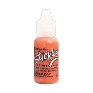 Ranger, Stickles Glitter Glue, Orange Slice Glitter Glue, Orange Glitter Glue, Add Dimension, Add Sparkle, Orange Stickles, Pastel Orange