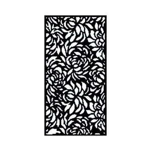 Vraiment super pochoirs, Pétales de fleurs abstraits, 4 x 9 po. Pochoir fleurs, Pochoir d'arrière-plan, Superposition, Motif shabby chic, Pochoir en plastique