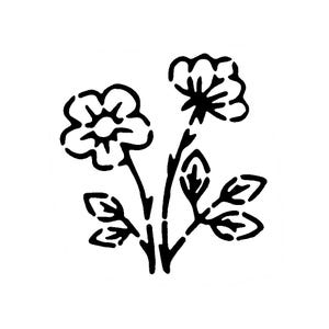 Vraiment super pochoirs, Mini, pochoir deux marguerites, 3 x 3', réutilisables, symbolise la pureté, marguerite, fleurs, Daes Eage, fleur heureuse, tiges