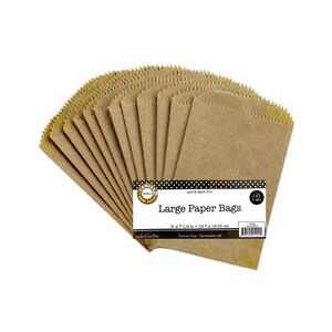 Canvas Corp, Papieren zakken, Grote tassen, kraftbruin, tassenboek maken, opmaakzakken, traktatiezakjes, rommeljournaal, cadeauzakjes, platte papieren zakken