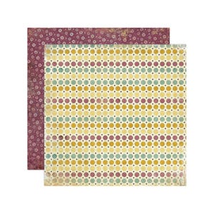My Mind's Eye、So Sophie、Graceful、2 x 12 インチ カードストック、Sisters、Circular Bliss、Grunge Cardstock、Shabby Chic、円、ドット、ドットの列