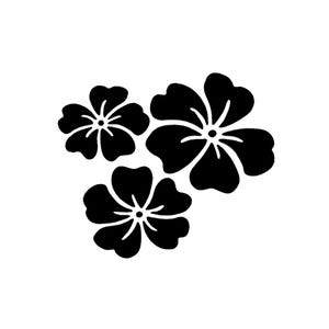 Vraiment super pochoirs, mini, fleurs 33 pochoir, 3" x 3', réutilisable, fleur, été, gai, fleurs heureuses, fleur d'hibiscus, grâce