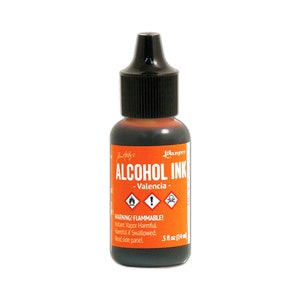 Ranger, Tim Holtz, Alcohol Ink, Valentino Ink, Orange Alkohol Tinte, Kürbisorange Alkohol Tinte, 150 ml